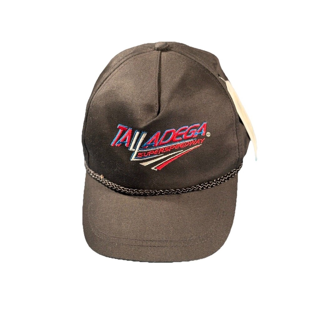 Vintage Taladega Super Speedway Rope Trucker Snap Back Hat ISC MOTORSPORTS